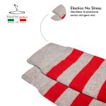 Calza Stripe Rugby Beige/Rossa - immagine 5